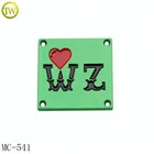 Custom brand name metal tag enamel sewing metal labels for clothing