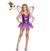 PGWC5577 Hot sale gauzy Purple Fancy women short dress Halloween Fairy Costume