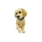 Home Decoration Yellow Cute Baby Labrador Retriever Polyresin Dog Statue
