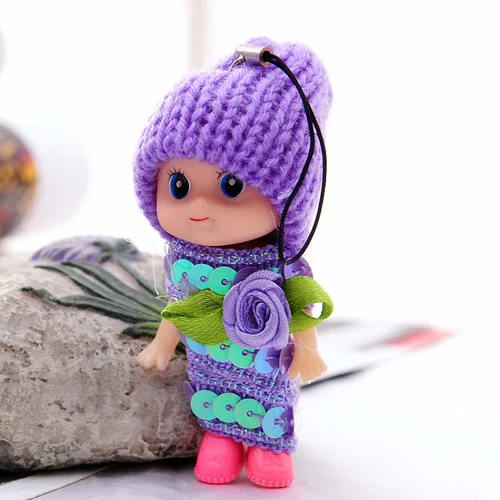 Free shipping HS050 Fashion Super adorable Sackboy key mobile phone bag pendants keychain 3.5*7.5cm
