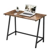 VASAGLE Home Furniture Space Saving Industrial Writing Table Wood Top Metal Legs PC Office Computer Desk