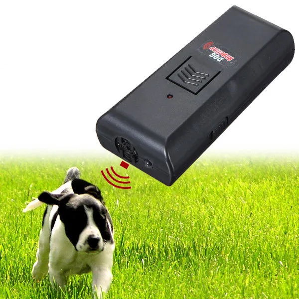 1Pcs New Arrival High Quality Black Dog Pet Ultrasonic Aggressive Dog Repeller Train Stop Barking Training Device
