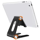 Black metal adjustable portable folding aluminium desk tablet reading stander soporte support bracket