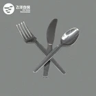 Disposable plastic cutlery set plastic black fork cutlery