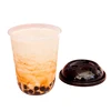 Food grade PP material 40oz disposable plastic tea milk cup with lip 360ml