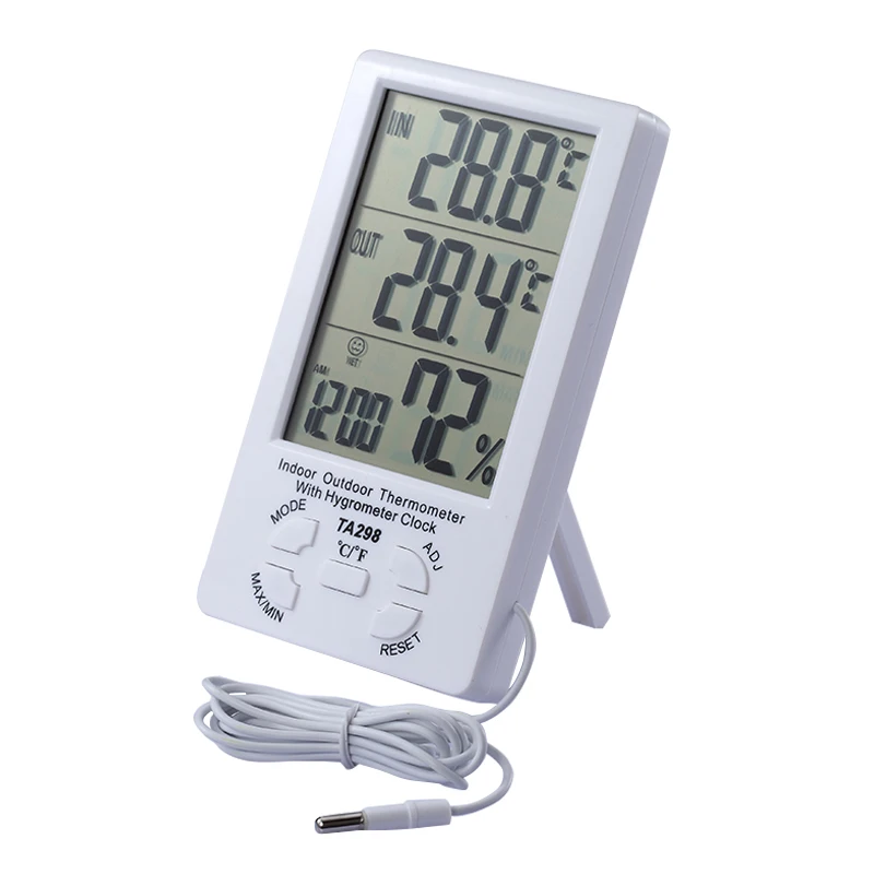 Outdoor Clock Temperature Display Digital Thermo Hygrometer Indoor ... Outdoor Clock Temperature Display Digital Thermo Hygrometer Indoor ...