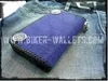 Handmade Shark Skin and Leather Mens Biker Chain Wallet
