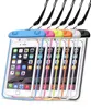 Outdoor neck hanging clear pvc waterproof smart mobile phone bags cases