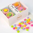 Wholesale Custom Lucky Star Fluorescent Folding Paper Colorful Origami Quilling Paper