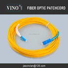 Fiber optic patchcord LC/PC-SC/UPC SM SX with 90 degree bent boot