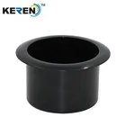 Black plastic table cup holder for sofa and cuddle chair
