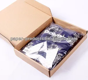 brown kraft corregated cardboard paper box for apperal packaging