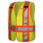 zipper closure 100% mesh fabric reflective HI-VIZ mesh safety vest