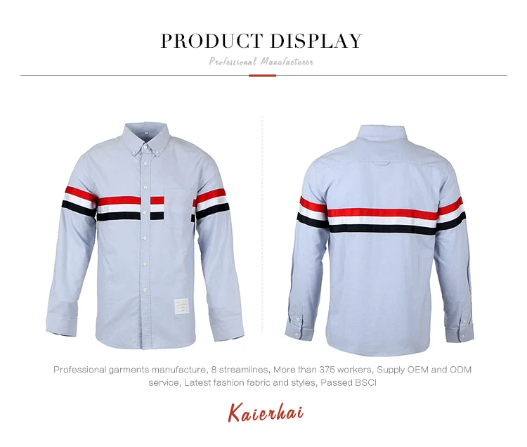 Hot selling fancy design custom logo OEM  men causal shirt