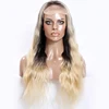 Clearance Lace Wigs Up to 50USD discount virgin brazilian hair balayage color blonde lace front wig with transparent swiss lace