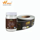 2019 custom Self Adhesive Waterproof organic coconut oil bottles private water Label stickers