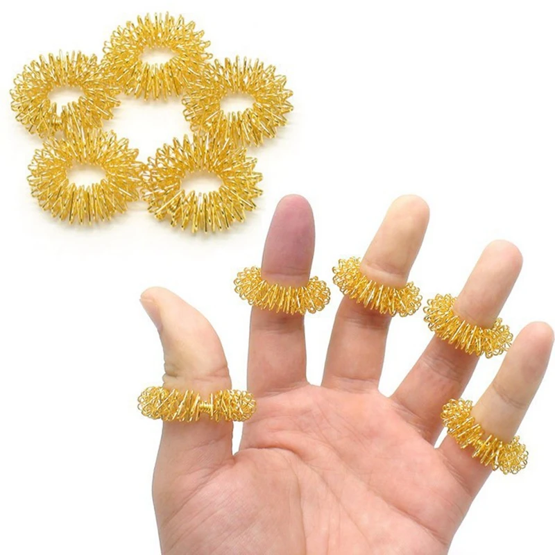 5-PCS-Finger-Massage-Ring-Acupuncture-Rings-Health-Care-Body-Massager-w121