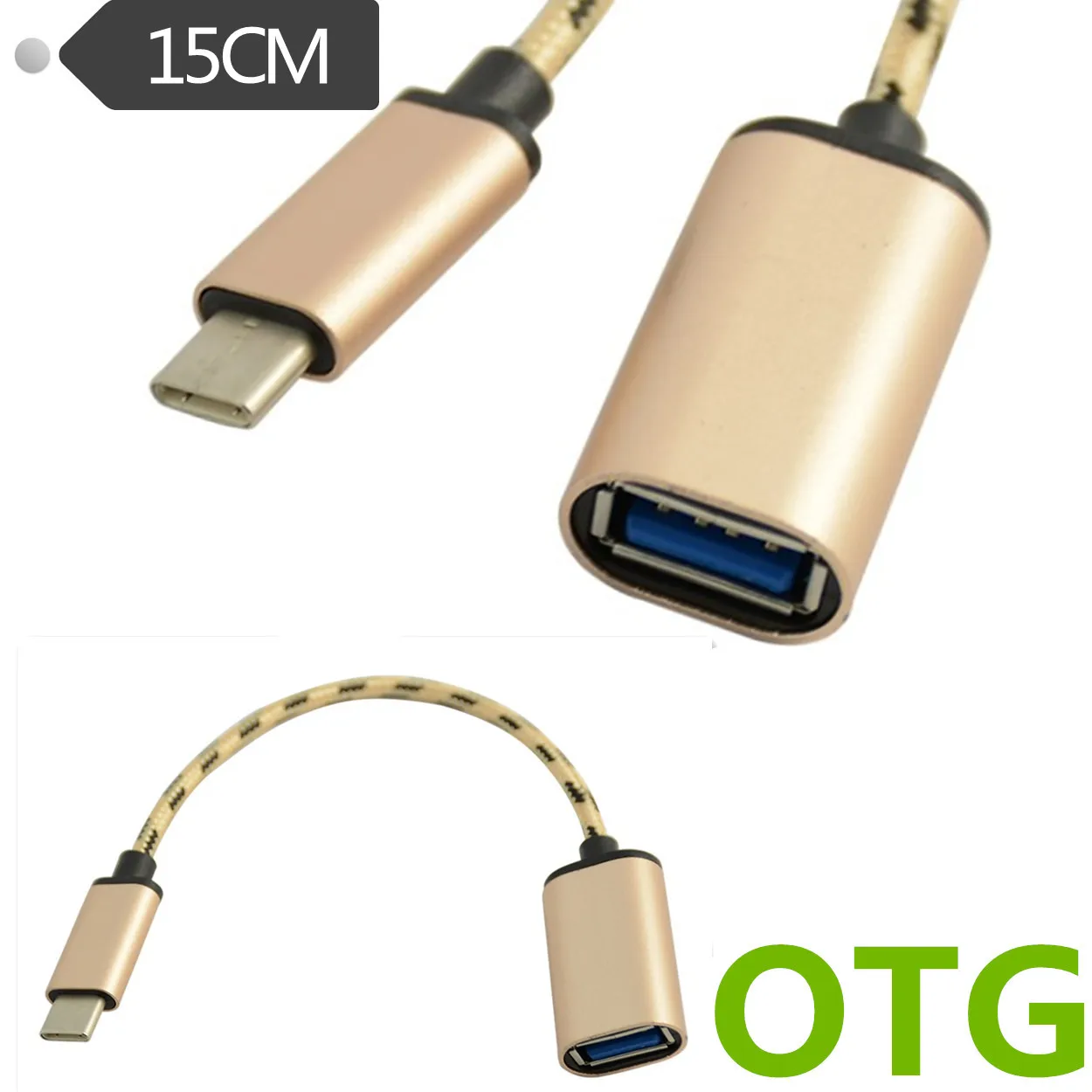 Top Spplier Type C OTG Adapter Cable USB 3.1 Type C Male To USB 3.0 A Female for Samsung HTC Android Smartphone Computer - ANKUX.COM