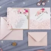 Beautiful Floral wedding invitations classic wedding invitation designs laser cut wedding invitations