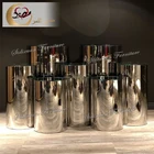 3 size round stainless steel wedding party decoration