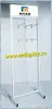 Elegant powder coated metal grid wire display stand/Flooring gridwall display rack
