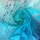 Howmay digital print silk fabric chiffon for scarf, dress, shirt, decoration