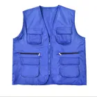 Custom design waistcoats mans work vest with multi pocket