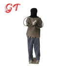 halloween life size electrocuted motion sensor foot pad animated props