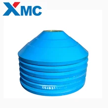 High quality manganese crusher parts mantle concave bowl liner mantle