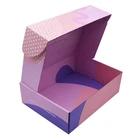 High Quality Recycled Handmade Gift Corrugated Shipping Box Folding Shipping Box Pink Mailer Box for Dresses and Cosmetics