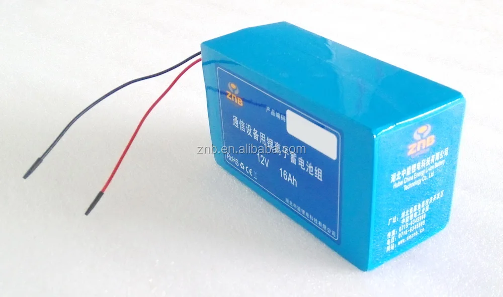 Lithium 12V 16Ah Telecommunication Base Back