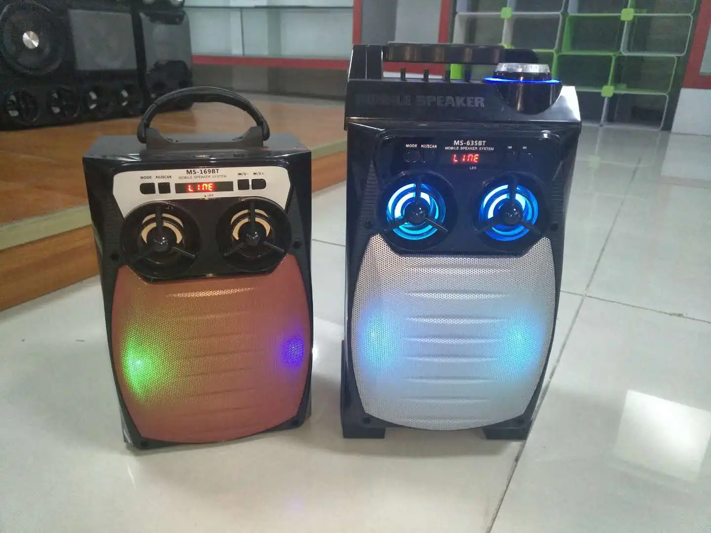 2018 new ms-645bt portable speaker with mp3/ mobile / usb / tf / fm radio / aux input /EQ / remote /bt speaker - ANKUX.COM