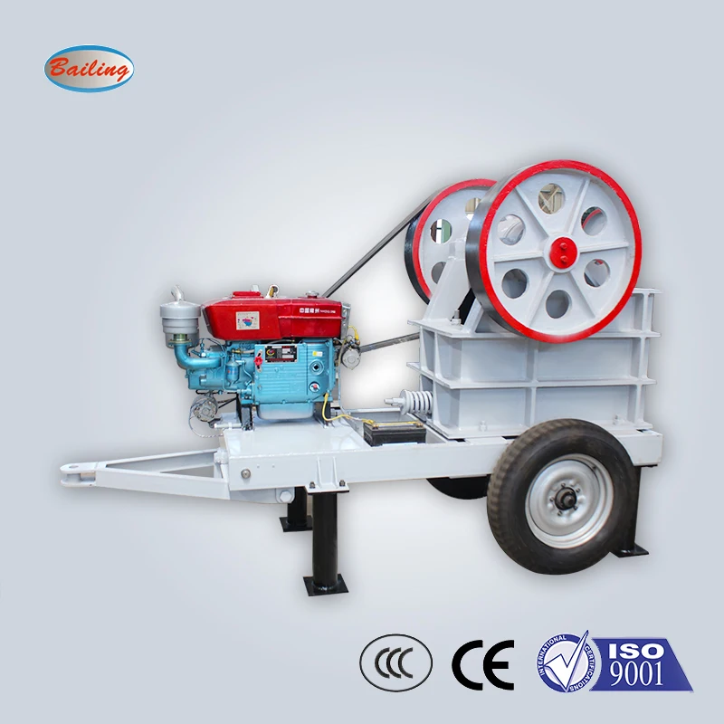 Small mobile jaw crusher