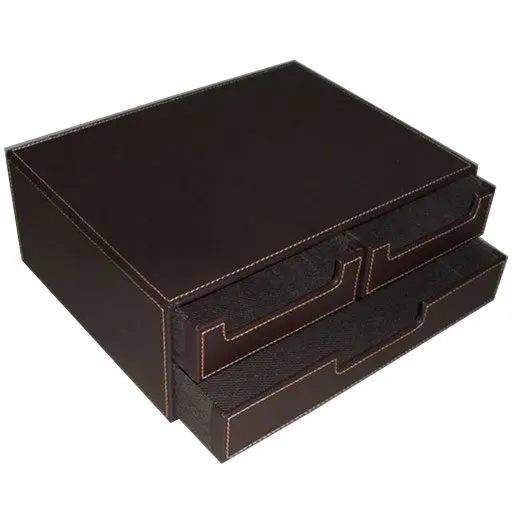 Leather stationery bo / gift bo / household storage bo / gift bo