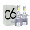 JAEHEV 2pcs C6 LED Car Headlights 72W 7600LM COB Auto Headlamp Bulbs H1 H3 H4 H7 H11 880 9004 9005 9006 9007 Car Styling Lights