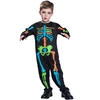 2018 New Designs Wholesale Skull Ghost Kids Halloween Costume Cosplay