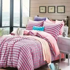 Comforter bedding sets, 100% Washable cotton yarn dyed check fabrics Duvet Cover, bed sheet