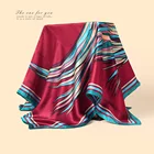 foulard silk printed handkerchief cotton 100 fashion hijab