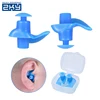 Colorful Reusable diving Earplugs Waterproof Soft Silicone Ear Plugs for Swimming Surfing Bathing Showering Ear Protector