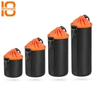 Private label waterproof protector case drawstring camera lens pouch with 4 size available