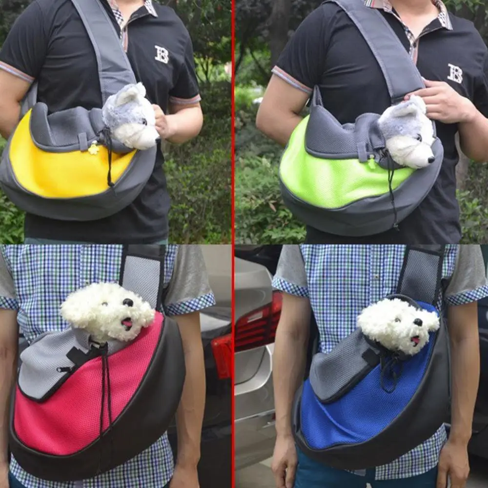 2016Special Design Pet Dog Cat Puppy Carrier Mesh Travel Tote Shoulder Bag Sling Backpack Comfortable Dog Backpack Free Shipping