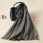 European classical jacquard polyester scarf for men