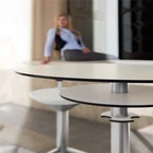 Brikley formica hpl compact laminate coffee tabletops round shape hot sale