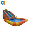 Promotional inflatables water slides with pool inflatable pool slide for sale 0.55mm pvc inflatable slide