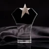 hot sale coloured star shape K9 crystal trophy award for business souvenir gift