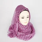 Fashion Muslim Flower Hijab Scarf Muslim Indonesia Lace Hijab With Pearl Ready To Wear Hijab
