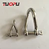 High quality hot sale european comercial twisted stainless steel high polished shackles