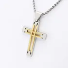 China factory stainless steel custom made cross charm pendant