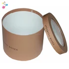 Customized Logo Round Paper Packaging Cardboard Boxes For Flowers
