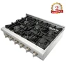 Stainless Steel cook top ceramic top gas range with Heavy Duty Flat Cast-iron Cooking Grates